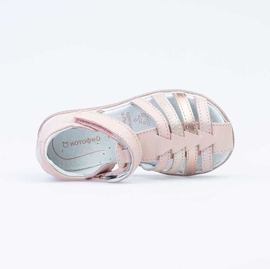 322109-22 Сандали летние на липучке для девочки розовый фото №4