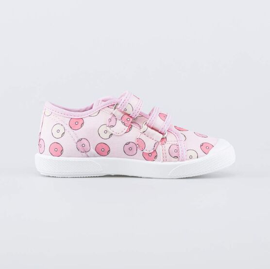 231240-11 Кеды на липучках Пончики для девочки розовый фото №2