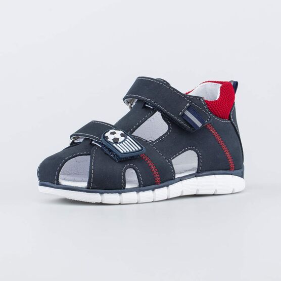 322112-24 Сандалии на липучках Футбольный мяч для мальчики синий