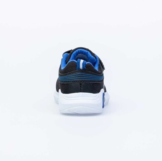 144125-71 Кроссовки с LED-подсветкой на подошве для мальчики чер-син фото №2