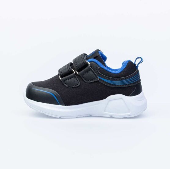 144125-71 Кроссовки с LED-подсветкой на подошве для мальчики чер-син фото №3