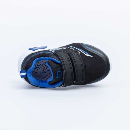 144125-71 Кроссовки с LED-подсветкой на подошве для мальчики чер-син фото №5