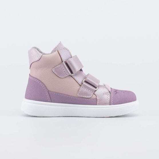 352419-31 Утепленные кожаные ботинки Котик для девочки розовый фото №2