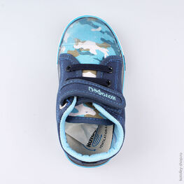 231145-11 Кеды для мальчики светло-синий фото №4