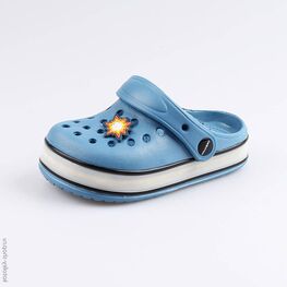 325072-02 Сабо пляжные с LED-подсветкой для мальчики светло-синий