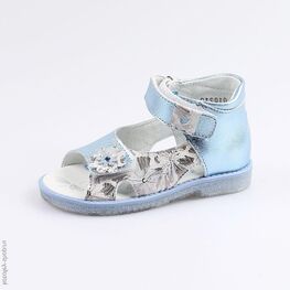 122130-22 Босоножки голубые для девочки для девочки голубой