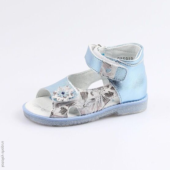 122130-22 Босоножки голубые для девочки для девочки голубой