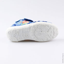 421029-11 Босоножки текстильные для девочки светло-синий фото №3