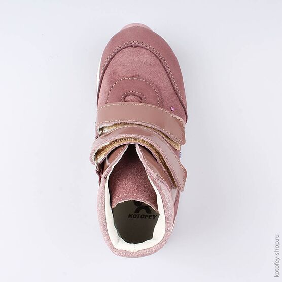 352215-23 Ботинки для девочки розовый фото №4