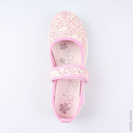 531056-72 Текстильная обувь для девочки розовый фото №4