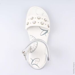 522134-22 Босоножки для девочки бел-срб фото №4