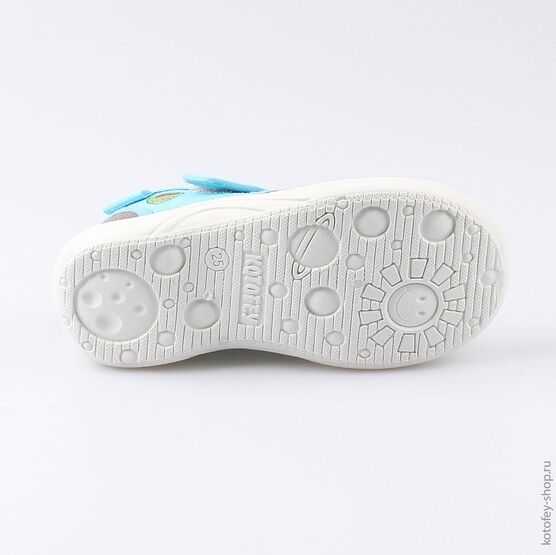 221055-11 Сандалии текстильные для мальчики гол-сер фото №3