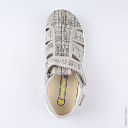 421013-16 Сандалии текстильные для мальчики серый фото №4