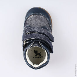 052134-22 Ботинки для девочки светло-синий фото №4