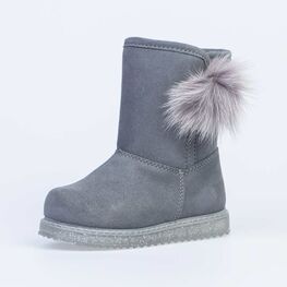 362103-42 Зимние сапожки для девочки для девочки серый