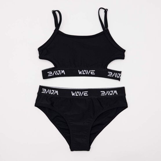 07852087-40 Детский раздельный купальник Спорт черный для девочки черный