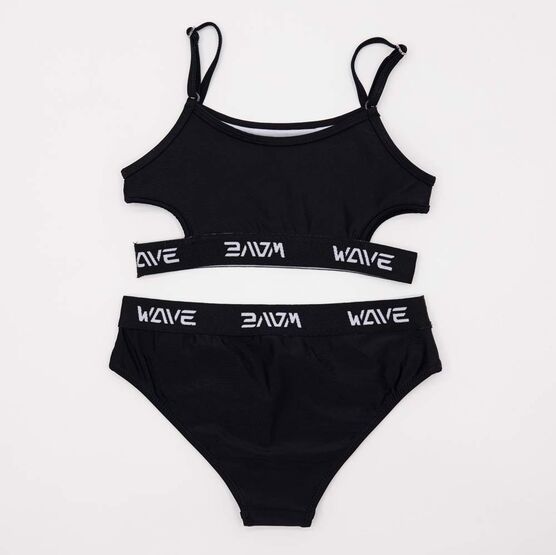 07852087-40 Детский раздельный купальник Спорт черный для девочки черный фото №2