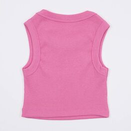 07854052-40 Майка-топ в рубчик для девочки розовый для девочки розовый фото №2