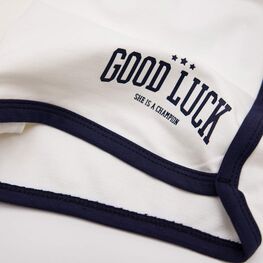 07862116-40 Укороченные шорты для девочки бежевый для девочки бежевый фото №3