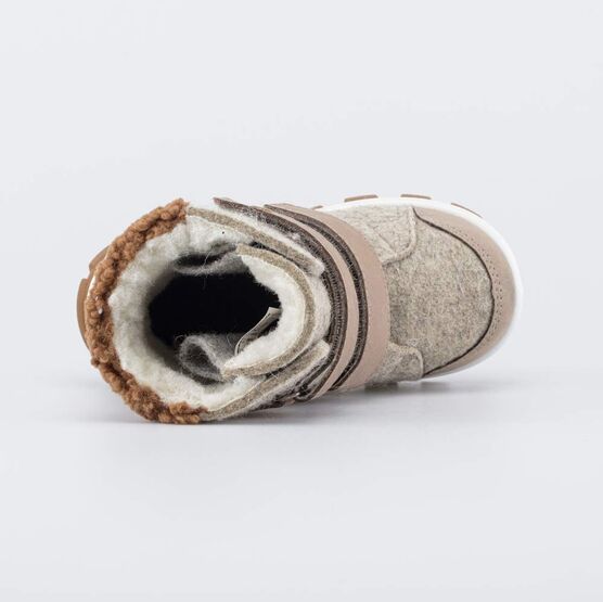 157013-43 Валенки для мальчика Медвежонок для мальчики бежевый фото №4