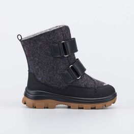 157014-41 Черные валенки для мальчика 1936 для мальчики серый + черный фото №2