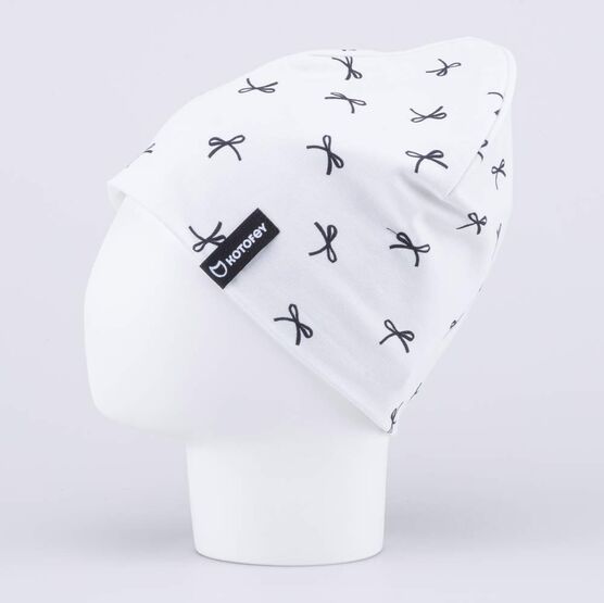 07811990-40 Шапка для девочки Бантики для девочки св.бежевый фото №2