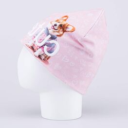 07811991-40 Шапка для девочки Модный Корги для девочки розовый фото №2