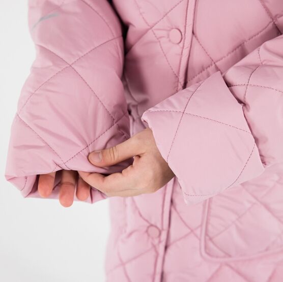 07857063-40 Утепленное пальто для девочки для девочки розовый фото №7