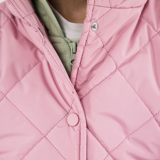 07857063-40 Утепленное пальто для девочки для девочки розовый фото №9
