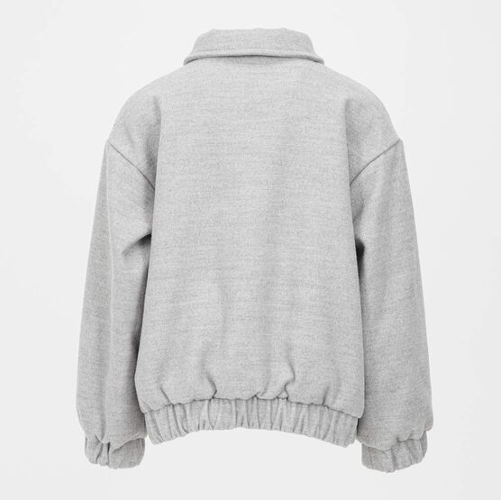 07857064-40 Куртка-бомбер для девочки для девочки светло-серый фото №3