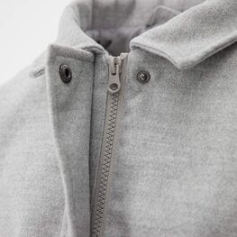 07857064-40 Куртка-бомбер для девочки для девочки светло-серый фото №4