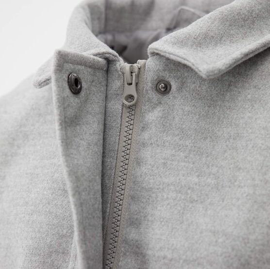 07857064-40 Куртка-бомбер для девочки для девочки светло-серый фото №4