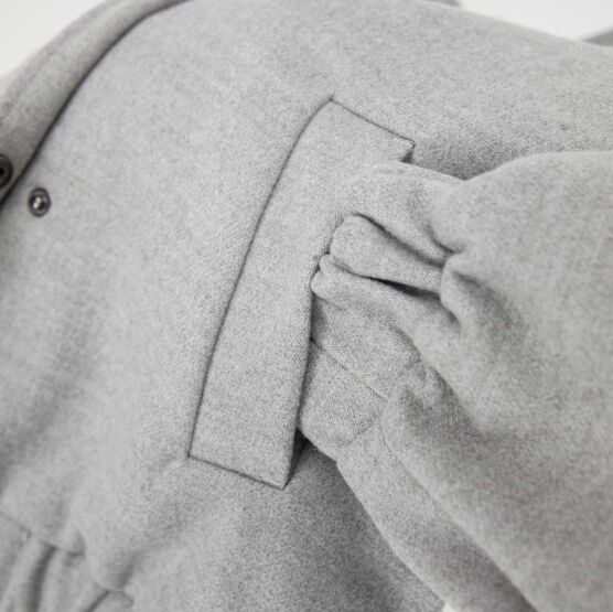 07857064-40 Куртка-бомбер для девочки для девочки светло-серый фото №5