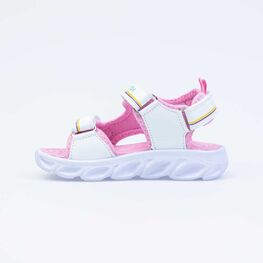 323071-11 Пляжная обувь с LED-подсветкой на подошве для девочки персиковый фото №2