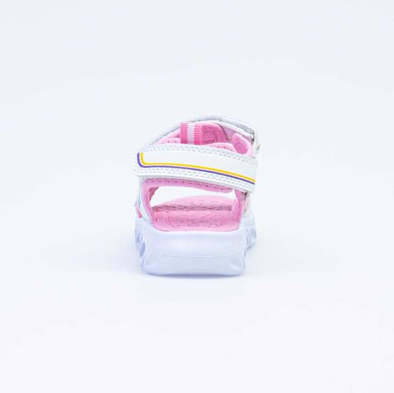 323071-11 Пляжная обувь с LED-подсветкой на подошве для девочки персиковый фото №5