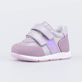 032094-22 Полуботинки для первых шагов Сердечки для девочки сиреневый