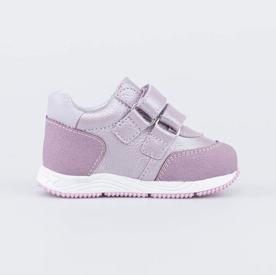 032094-22 Полуботинки для первых шагов Сердечки для девочки сиреневый фото №2