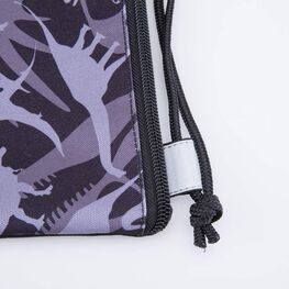 02708203-40 Мешок для обуви Дино для мальчики черный фото №3