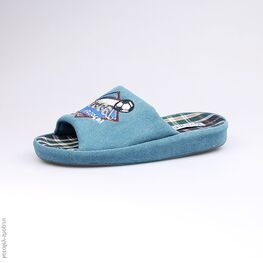 531021-11 Тапочки голубые для мальчики голубой