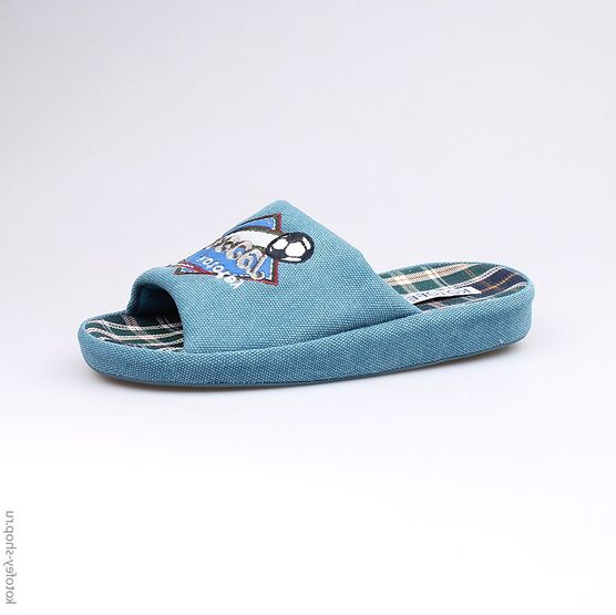 531021-11 Тапочки голубые для мальчики голубой