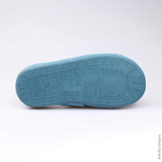 531021-11 Тапочки голубые для мальчики голубой фото №3