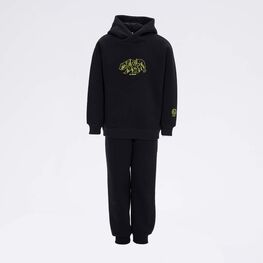 07764065-40 Костюм худи + брюки с начесом черный для универсальные черный