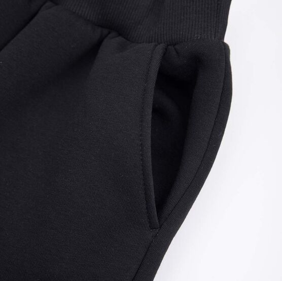07764065-40 Костюм худи + брюки с начесом черный для универсальные черный фото №5