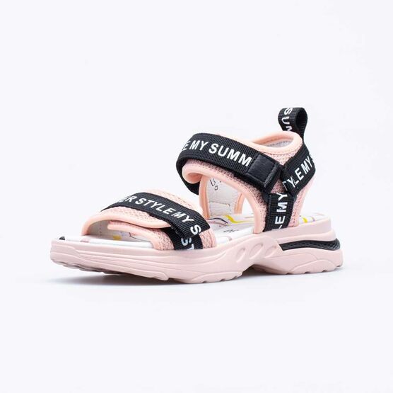 721007-21 Босоножки для девочки роз-чер