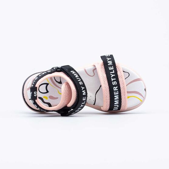 721007-21 Босоножки для девочки роз-чер фото №4