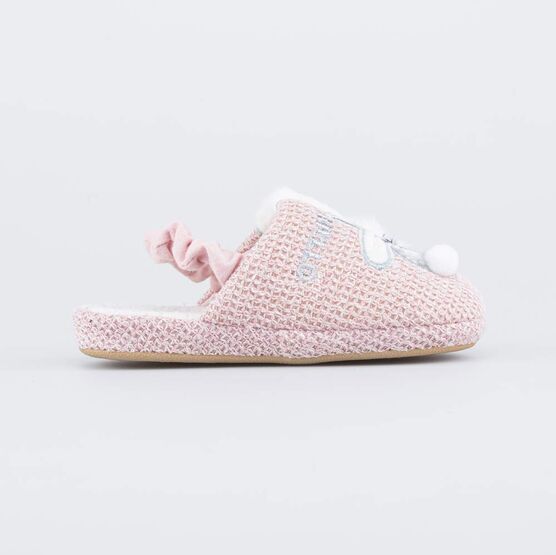 331286-11 Домашние детские тапочки Ламы для девочки розовый фото №2