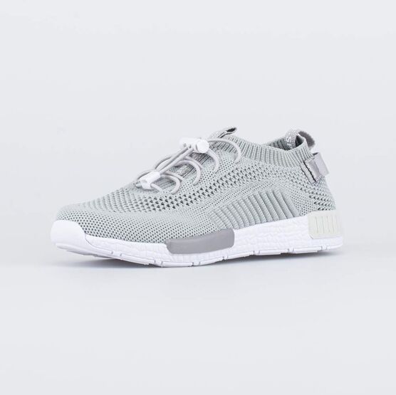 641027-18 Серые текстильные кроссовки для девочки серый