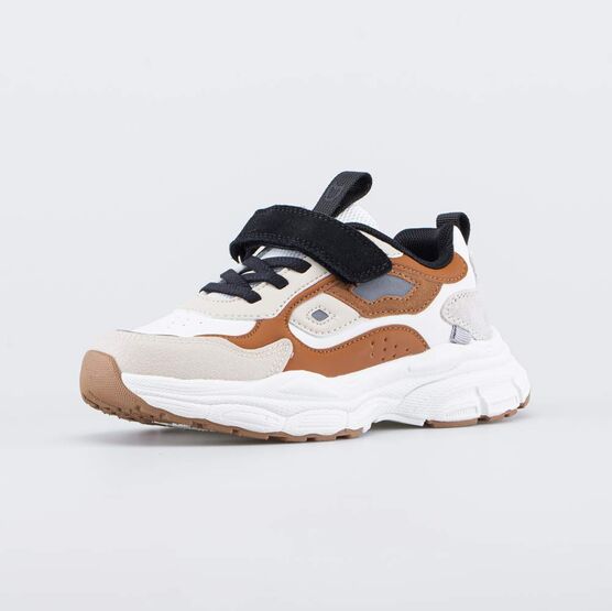 644490-74 Подростковые кожаные кроссовки для мальчики кор-беж