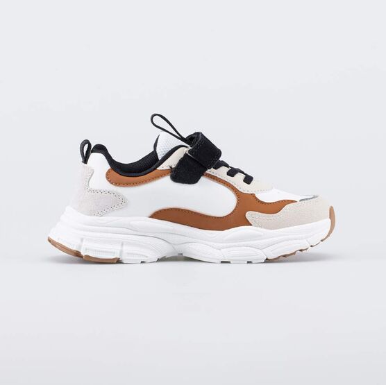 644490-74 Подростковые кожаные кроссовки для мальчики кор-беж фото №2