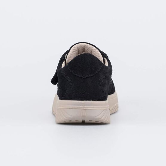 532356-12 Кожаные полуботинки-кеды для девочки для девочки черный,бежевый фото №5